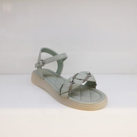 여성 3CM 꽈배기 스트랩 샌들 민트