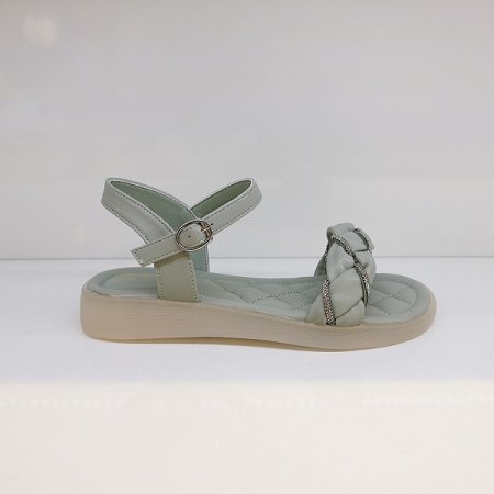 여성 3CM 꽈배기 스트랩 샌들 민트