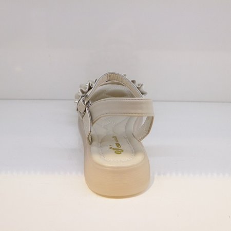 여성 진주 웨딩 스트랩 샌들 화이트