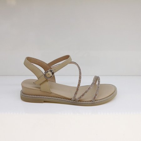 여성 발편한 큐빅 라인 샌들 2종