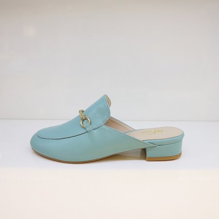 여성 발편한 장식 블로퍼 민트