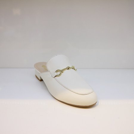 여성 발편한 장식 블로퍼 아이보리