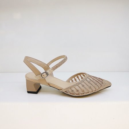 여성 비쥬 펄 장식 펌프스 구두 2종