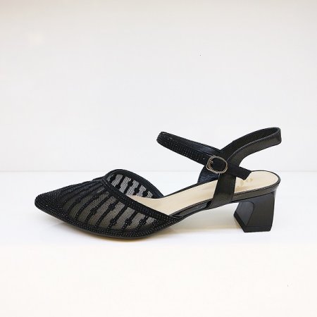 여성 비쥬 펄 장식 펌프스 구두 2종