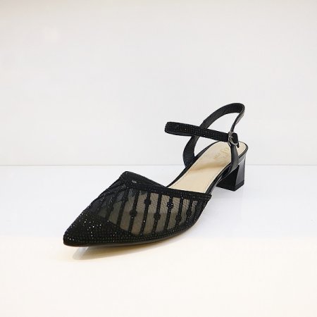 여성 비쥬 펄 장식 펌프스 구두 A