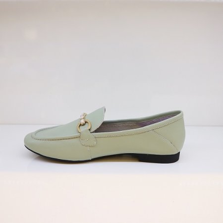 여성 발편한 큐빅장식 단화 B