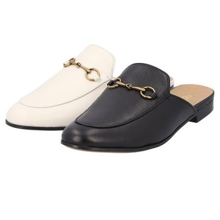 여성 버클장식 뮬 블로퍼 2종