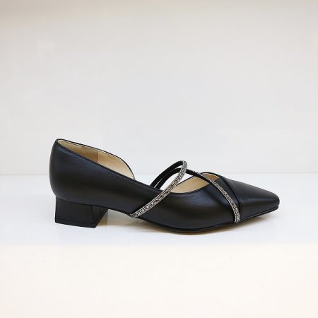 여성 비쥬곡선 펌프스 구두