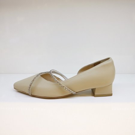 여성 비쥬곡선 펌프스 구두 B