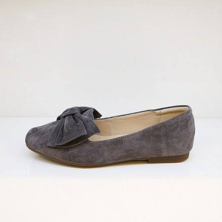 여성 세무 리본 플랫슈즈 B