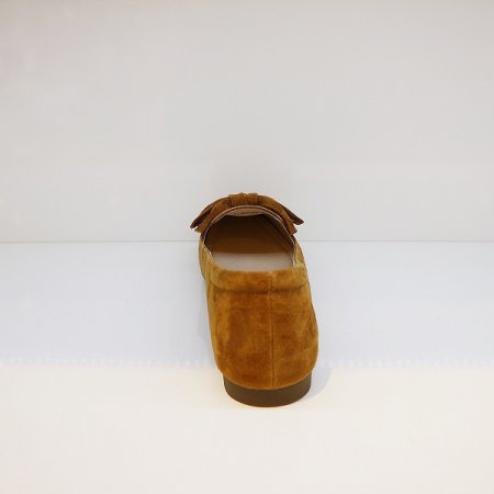 여성 세무 리본 플랫슈즈 C