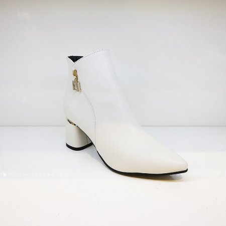 여성 스퀘어 장식 6CM 앵클 2종