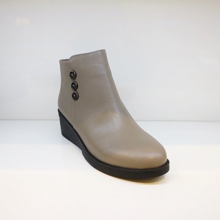 여성 4CM 웨지 앵클부츠 2종