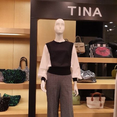 니트조끼블라우스