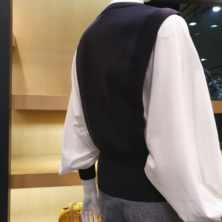 니트조끼블라우스