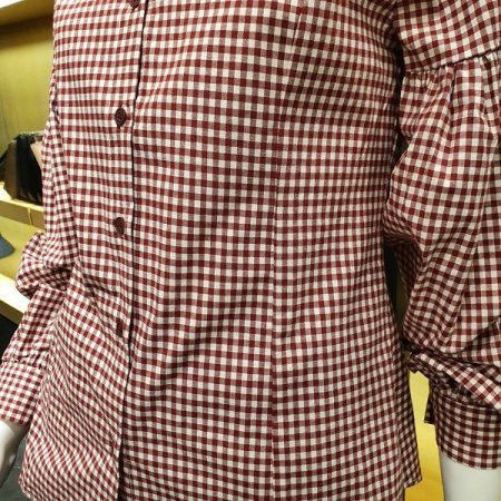 체크소매볼륨남방