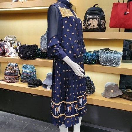 레이온 주름 원피스