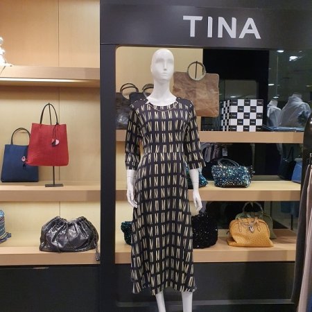 레이온 문자 원피스