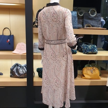 페이즐리 핑크 원피스