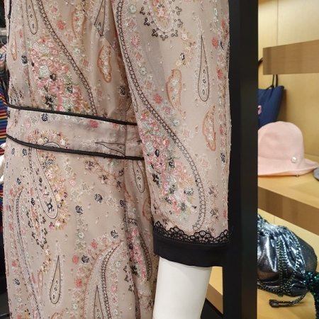 페이즐리 핑크 원피스