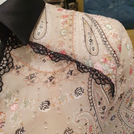 페이즐리 핑크 원피스