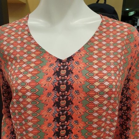 브이넥 롱 원피스