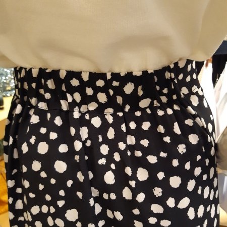 지그재그 호피 스커트