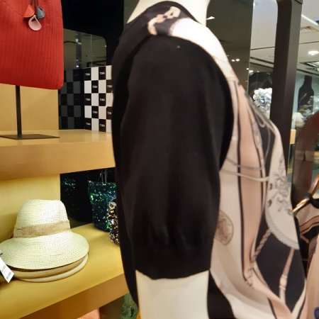 스카프 나염 니트