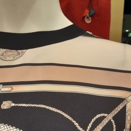 스카프 나염 니트