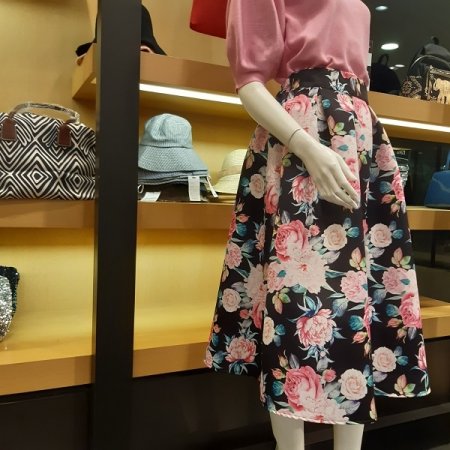 샤틴 장미꽃 스커트