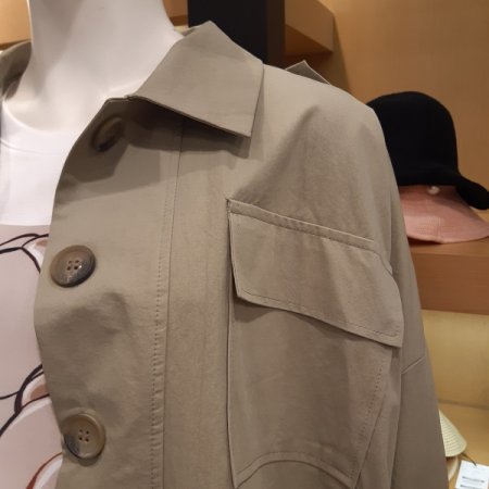 견장 포켓 숏 자켓