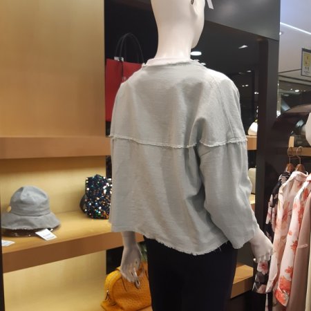 워싱 린넨 자켓