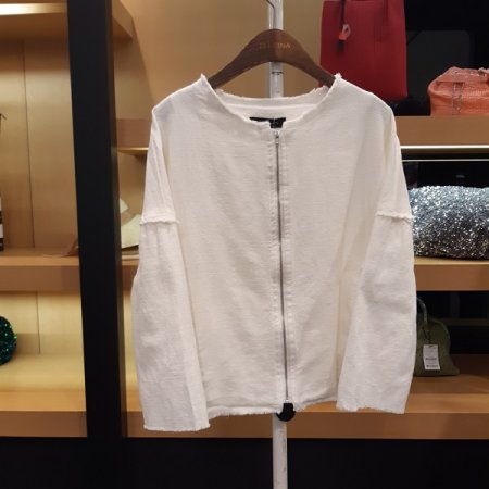 워싱 린넨 자켓