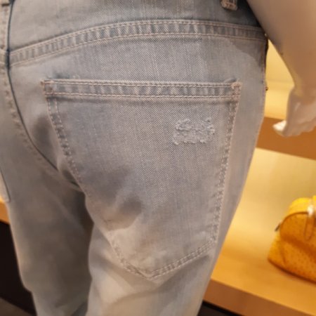 블루 패션 청팬츠