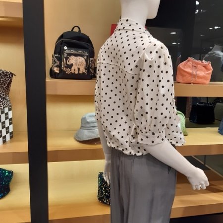 도트 반팔 자켓