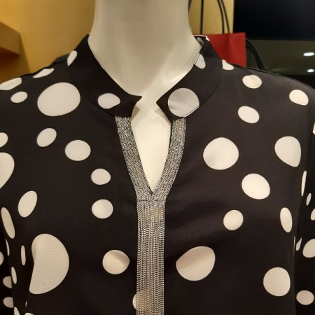 도트 사슬 블라우스