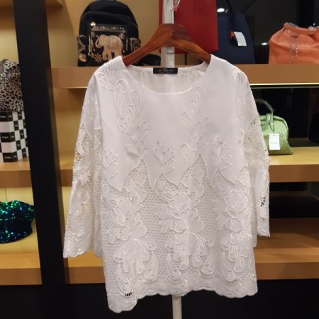 모란 수 블라우스