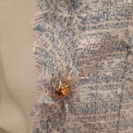 반팔 트위트 자켓