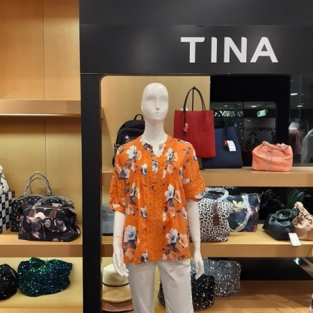 레이스 핀턱 블라우스