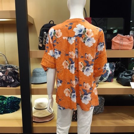 레이스 핀턱 블라우스