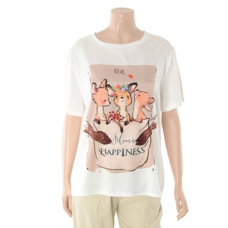 꽃사슴F 라운드티