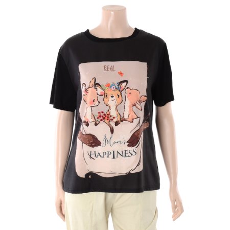 꽃사슴F 라운드티