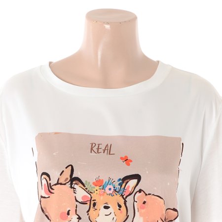 꽃사슴F 라운드티