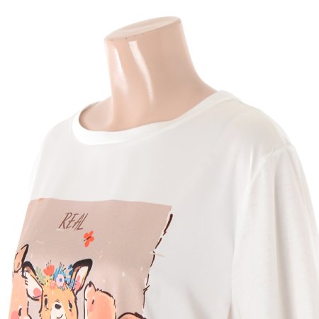 꽃사슴F 라운드티