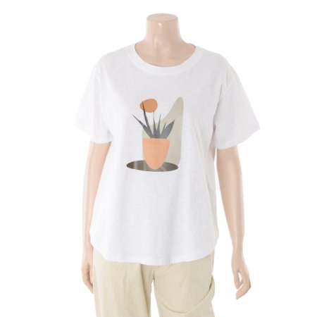 화분코튼 티셔츠