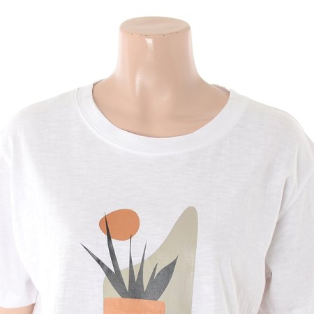 화분코튼 티셔츠
