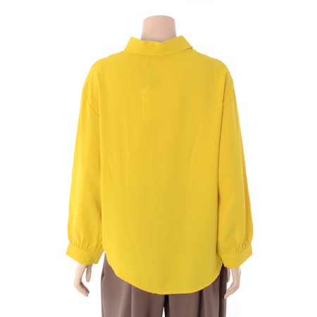 하프오픈카라블라우스