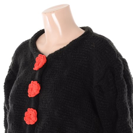 플라워단추가디건