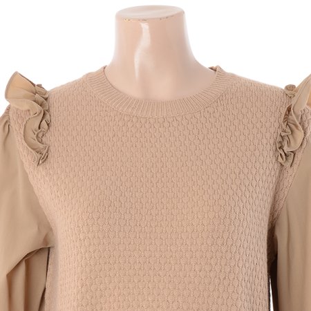 니트배색원피스