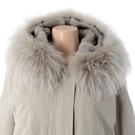 라쿤 퍼 렉스안감 트렌드 코트